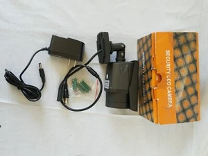 Security CCD Camera Model EN-C120K-65H With W-T500 Adapter 12VDC 500mA - Picture 1 of 12