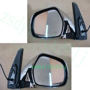2x For Toyota Prado LC120 03-09 Left+Right Silvery Rearview Mirror Cover 5wires - Picture 1 of 1