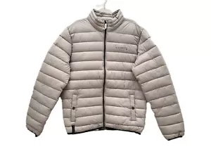 RICHMOND 48 EU S/M? JACKET PUFFER THIN ZIP COLLAR LIGHTWEIGHT IVORY QUILTED NEW - Picture 1 of 9