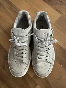 On Cloud The Roger Clubhouse Glacier White Sneakers Women’s Size 7 - Picture 1 of 8