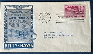 Cachet Craft Ken Boll C45 Return of the Wright Brothers Plane from England - Picture 1 of 1