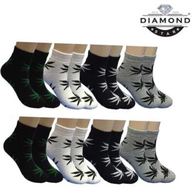 12 pares de calcetines deportivos informales de algodón de corte bajo al tobillo talla: 9-13 para hombre Foto 1 de 4