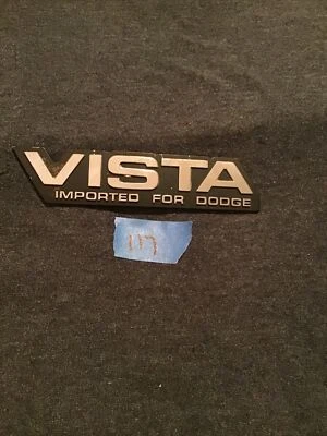 1984-1985-1986-1987-1988 Colt Vista Imported For Dodge Chrome Emblem (117) Foto 1 de 4