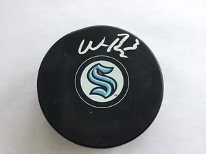 Disco de hockey Seattle Kraken autografiado firmado por Will Borgen - Imagen 1 de 1