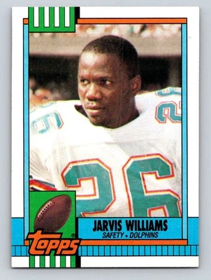 1990 Topps #326b Jarvis Williams Miami Dolphins - Image 1 of 2
