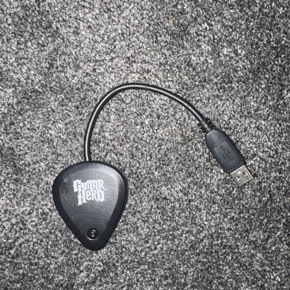 PS3 Red Octane Guitar Hero Les Paul USB Dongle Wireless Receiver 95121 806 - Image 1 of 4