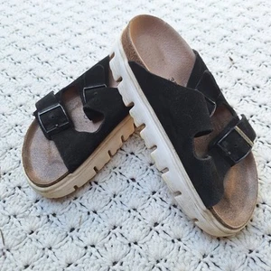 Papillio Womens Suede Arizona Platform Leather Adjustable Straps Sandal - 4 - Picture 1 of 9