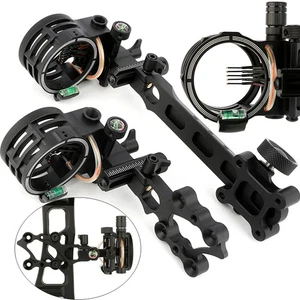 5Pin Compound Bow Sight 0.019" Mirco Adjustable Archery Bow Hunting Target RH LH - Picture 1 of 17