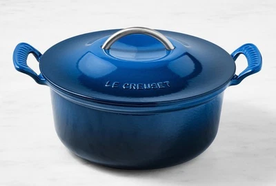 Le Creuset Modern Heritage Enameled Cast Iron Round Dutch Oven, 5-Qt, Blue - NEW - Image 1 of 3