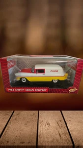 Johnny Lightning 1955 Chevy Bel Air Sedan Coca Cola Delivery 1:18 Diecast - Picture 1 of 7