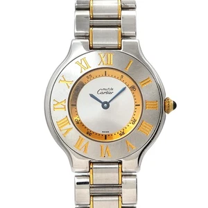 Cartier Must 21 Van Thian W10072R6 Quartz Silver Dial Boys Watch 90302238 - Picture 1 of 6