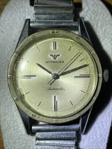 Reloj Wittnauer Swiss Cal. 1629 11SN Hombre Años 60 Automático Tono Plateado Funciona - Imagen 1 de 11