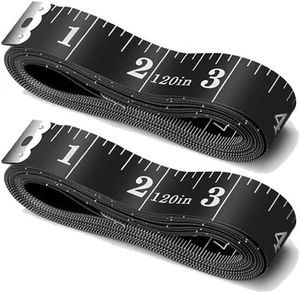 Cinta métrica Cinta métrica corporal, 120 pulgadas tela suave 120 pulgadas, negra - Imagen 1 de 6