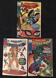 AMAZING SPIDER-MAN coverless lot of 3 (with photocopy front cover) #47, 78, 94 - Picture 1 of 4