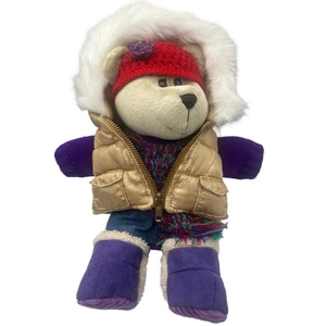 Starbucks Coffee Co. 2006 Bearista Bear Peluche 12" Suéter Bufanda y Chaqueta con Cremallera - Imagen 1 de 5