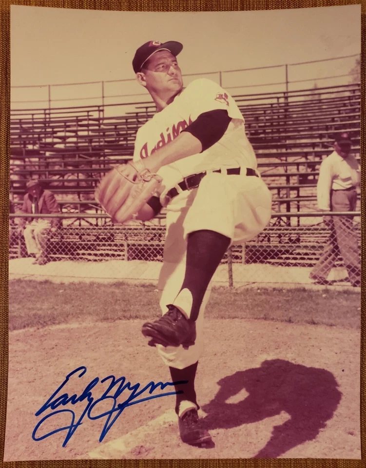 Early Wynn AUTO 8 x 10 Cleveland Indians Vintage Baseball Signed Photo JSA HOF - Image 1 of 4