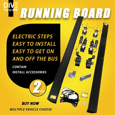 Hot Electric Steps Running Board fits for 2016-2023 Toyota HILUX REVO Deployable - Image 1 of 4