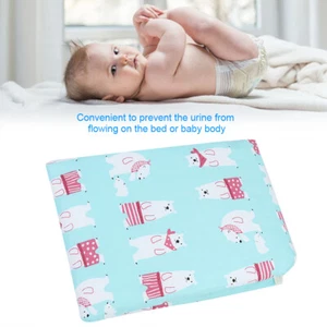 Waterproof Breathable Newborn Baby Mattress Urine Infant Diaper Pad (Bear) NY9 - Picture 1 of 10