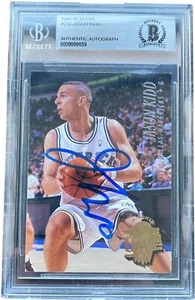JASON KIDD SIGNED 1994/95 FLEER ULTRA ROOKIE RC CARD #230 BECKETT BAS - Picture 1 of 1