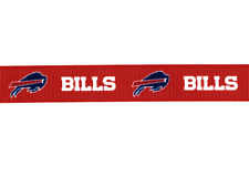 Buffalo Bills 7/8" Grosgrain Ribbon 1, 3, 5, 10 Yards Nfl Football Ship From Usa