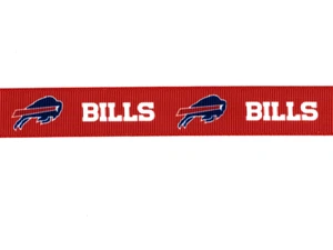 BUFFALO BILLS 7/8" GROSGRAIN RIBBON 1, 3, 5, 10 YARDS NFL FOOTBALL SHIP FROM USA - Picture 1 of 1