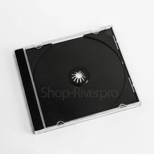 10 CD Jewel Cases mit schwarzem Fach montiert 10,4 mm Rücken hochwertig brandneu - Bild 1 von 3