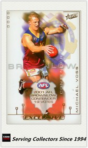 2002 Select AFL SPX Card Series Box Bonus Card BC8 Michael Voss (Brisbane)