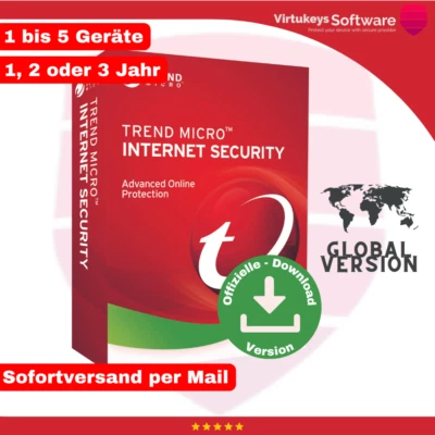 Trend Micro Internet Security 2024 / 1, 3 oder 5 Geräte / 1 bis 3 Jahre / ESD - Bild 1 von 4