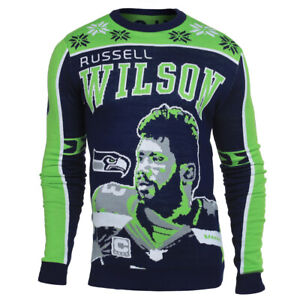 Russell Wilson #3 (Seattle Seahawks) NFL Player Ugly Sweater