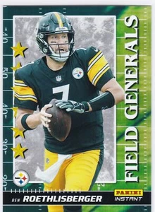 Panini Instant Field Generals 2021 #27 Ben Roethlisberger - Steelers PR 2088 - Imagen 1 de 2