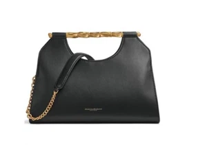 Bolso de hombro Donna Karan NY Commack triple compartimento NEGRO (Defectuoso) - Imagen 1 de 17