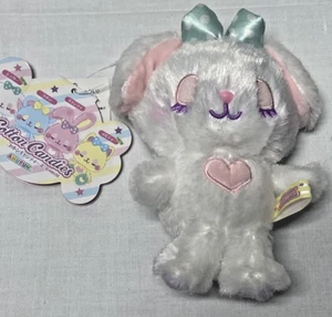 Nastro zucchero caramelle cotone Amuse nuovo con etichetta peluche coniglietto bianco 5" AMUFUN - Foto 1 di 8