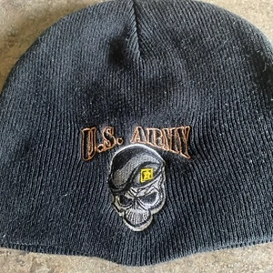 Seba Premium Sportswear Beanie Skull Cap Black US Army - Picture 1 of 2