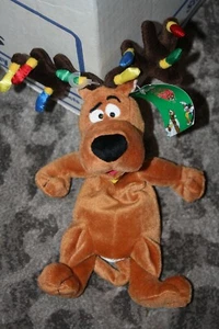 Warner Bros Store Scooby Doo With Antlers Bean Bag Plush - Picture 1 of 1