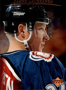 1995-96 Upper Deck Colorado Avalanche Hockey Card #123 Janne Laukkanen