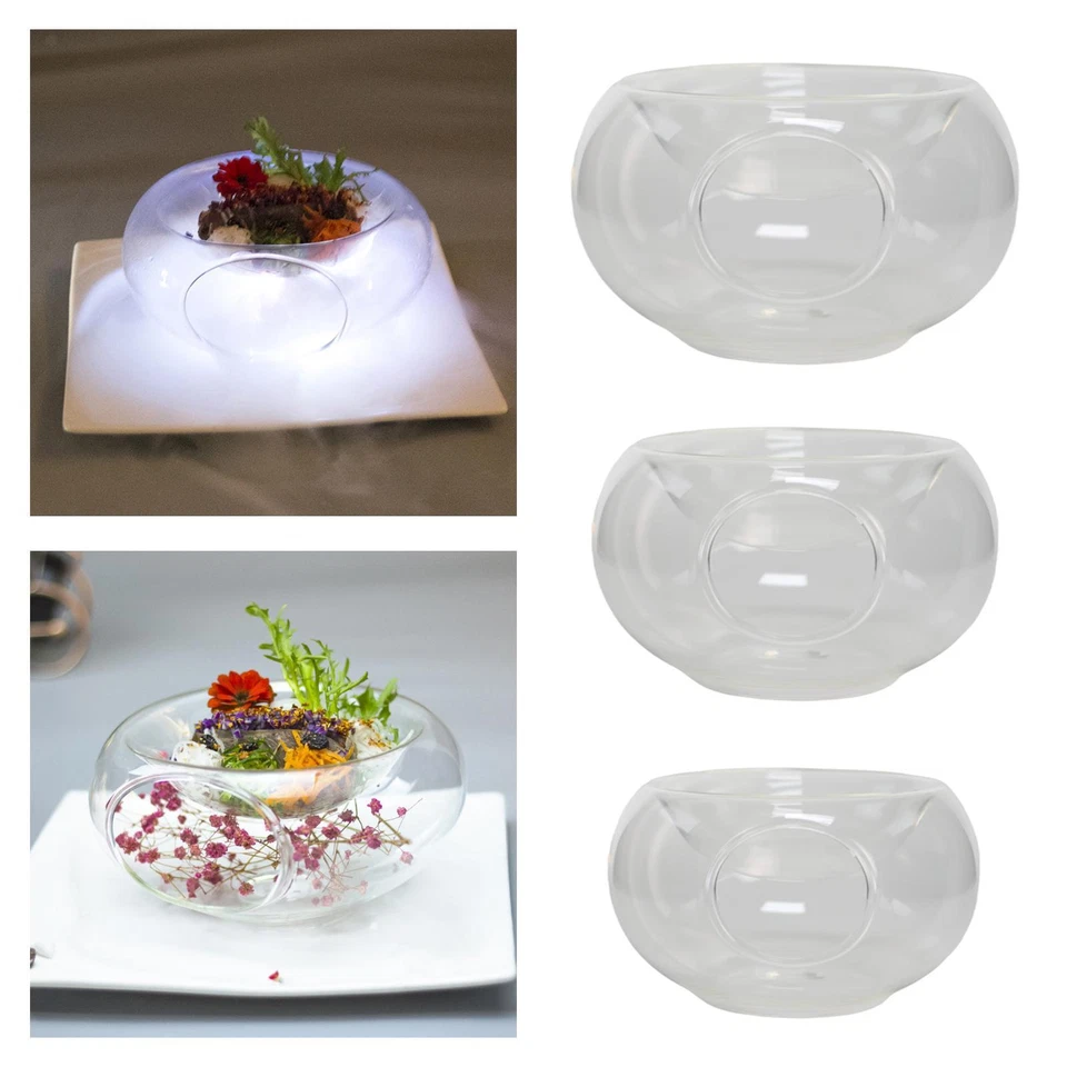 Dry Ice Bowl for Cooking, Hollowware, High Borosilicate Glass Bowl Set for - Image 1 of 1