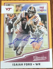 2017 Classics Significant Signatures GOLD Isaiah Ford #238 #’d 18/49