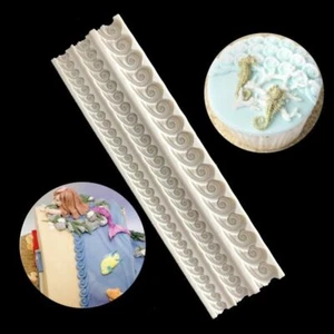 Silicone Shell Shells Border Edge Mould Mold Cake Fondant Sugarcraft - Picture 1 of 2