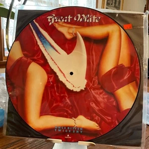 GREAT WHITE 12” ONCE BITTEN TWICE SHY-1989 PICTURE DISC UK MINT - Picture 1 of 3