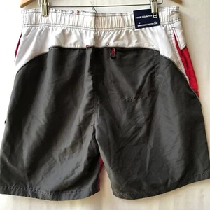 Free Country Swim Trunks Mens Size L Large Board Shorts Aqua Tech Red Gray NWT - Picture 1 of 12