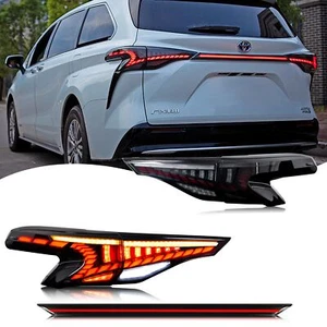 LED Sequential Tail Lights ＆ Trunk lamp for Toyota Sienna 2021-2024 Rear Lamps - Picture 1 of 5