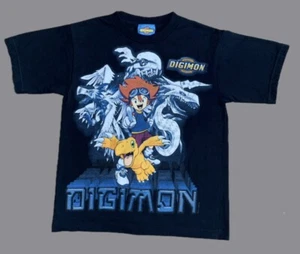 Tshirt Digimon vintage 1999 adolescenti taglia small 16" petto mostri digitali retrò - Foto 1 di 15