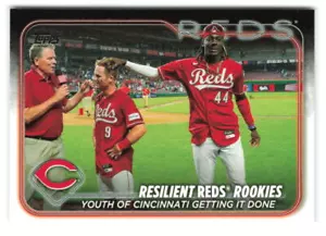 2024 Topps Resilient Reds Rookies: Youth of Cincinnati Getting It Down #133 Reds - Foto 1 di 2