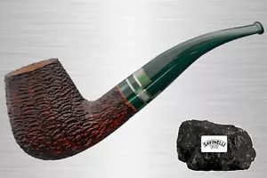 Savinelli Foresta Rustic 628 Pfeife braun rustiziert Half-Bent Brandy 9mm Filter - Bild 1 von 7