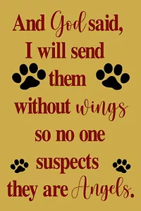 Reusable Stencil 10136 AK 12"x18" and God Said - Dog - Cat Angels Mylar Stencils - Picture 1 of 1