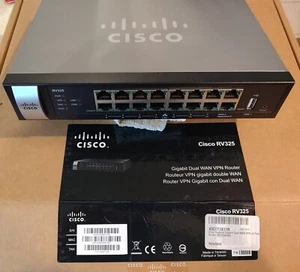 CISCO SYSTEMS RV325 Gigabit Dual WAN VPN 14 Router - Photo 1/13