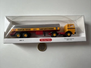 F309 Wiking 080599 Flüssiggassattelzug MB 1620 Mercedes Tankfahrzeugbau Transag - Bild 1 von 8