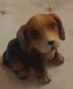 Vintage 1987 Geo. Z Lefton Hund Figur Beagle/Hund #06329 2,37 Zoll - Bild 1 von 6
