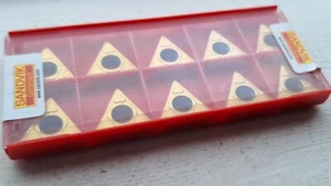 10 Sandvik carbide inserts TCMT 22 04 08-MM 2035 ( TCMT 220408 TCMT432 stainless - Picture 1 of 2