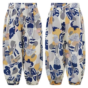 Boys Girls Pants Travel Bloomers Chiffon Trousers Kids Sweatpants Breathable - Picture 1 of 35